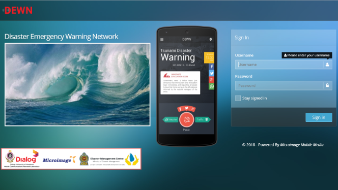 Disaster emergency warning network