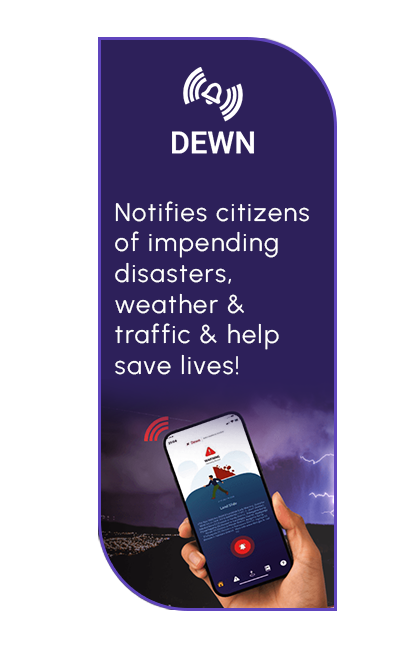 Notify citizens on impending diasasters on DEWN